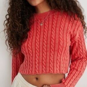 Red Aerie Women's Cable Knit Sweater